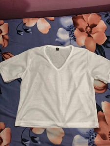 Regular Sleeves Women White Top