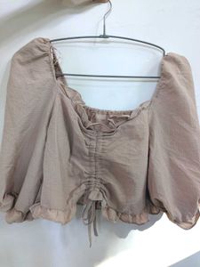 Peach Crop Top