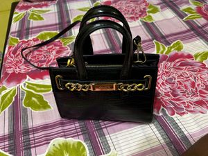 ALDO POSA Women’s Black Satchel