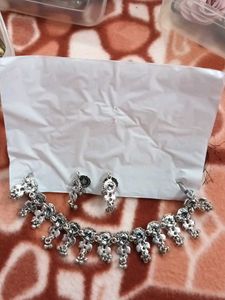 Oxidized Silver Necklace Set