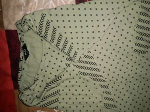 Sage Green Patterned Top