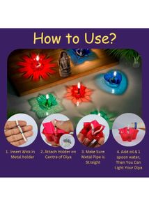 3d Reflection Colourful Diwali Diya 🪔