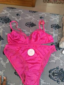 Hot Pink Bra and panty set