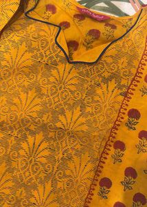 Elegant Yellow Kurta L Size