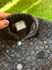 Boys' Black Velvet Party Outfit