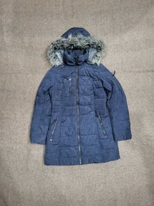 Women Navy Puffer Coat