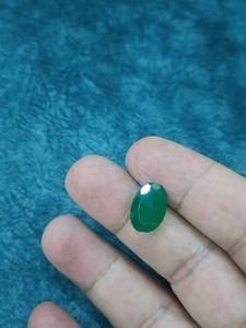 Green Faceted Gemstone