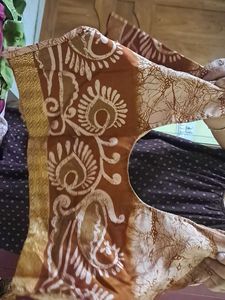 Brown daily wear Saree with Blouse