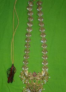 Lakshmi Devi Gold Plated-matte Haram