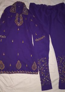 Purple Kurta Set