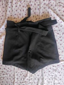 High Waisted Black Shorts