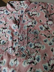 Floral Print Top &amp; Pants Set