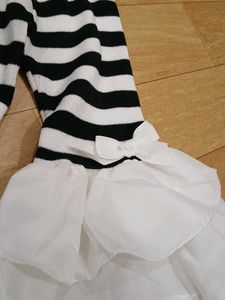 Striped Black &amp; White Top