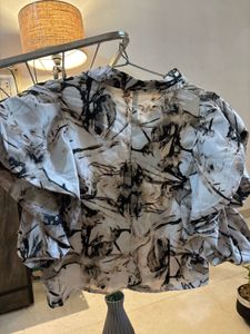 Zara Marble Print Top