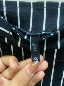 Striped Overall Dress