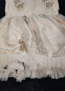 Beaded & Ruffled Party Dress