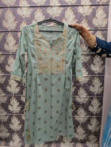 💥 DIWALI OFFER 💥 Elegant Mint Green Kurta Set