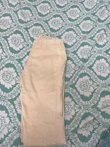 Beige Casual Pants