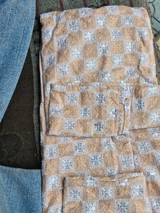 Embroidered Checkered Button-Down