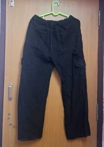Black ZARA Cargo - Straight Fit Jeans