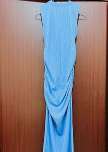 Blue Bodycon Midi Dress S SIze