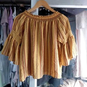 Mustard Off Shoulder