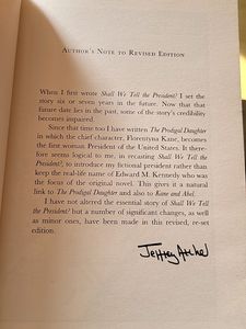 Shall We Tell The President By Jeffer Archer