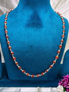 Pure Silver Rudraksh Mala
