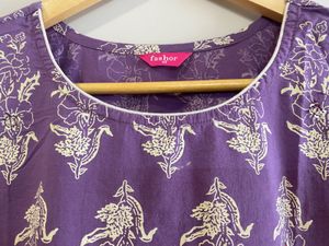Floral Print Straight Kurta