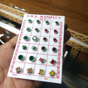 925 pure silver studs earrings 1 pair for unisex