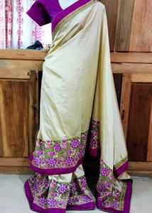 Beautiful 😍 Saree With Blouse