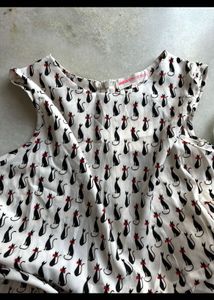 Cat print tunic