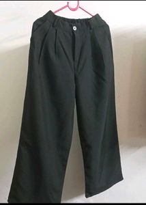 Urbanic Black Wide Leg Trousers