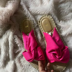 H&amp;M Pink Bow 🎀 Pinteresty Espadrille Flats