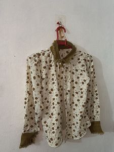 Patterned Long Sleeve Shirt🌷