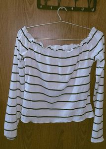 Striped Off-Shoulder Top