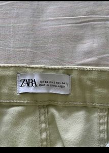 Zara hem cut denim pants
