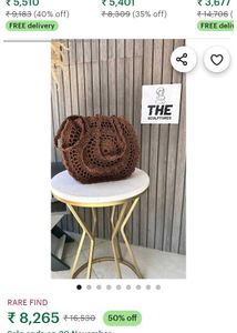 Crocheted Knit Bag 🛍️
