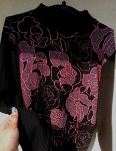 Black Printed Pullover 🖤🛍️