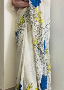 Floral Print Saree