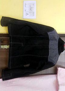 Boy And Girl Unique Black Denim Jacket