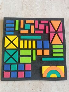Colourful Magnetic Geometric Puzzle For Kids