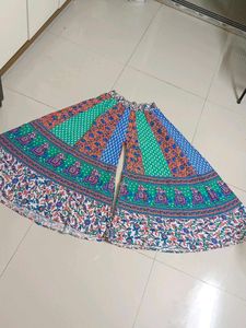 Boho Elephant Print Palazzo Pants