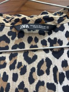Zara Animal Print Top