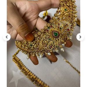 Indian Gold Plated Jewelry Set