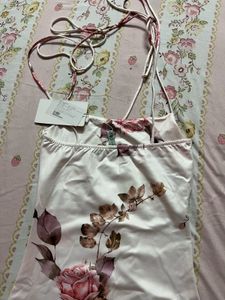 Newme Pink Knotted Floral Dress