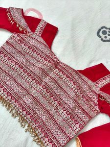 Rani pink Bridesmaid Lehenga Crop Top
