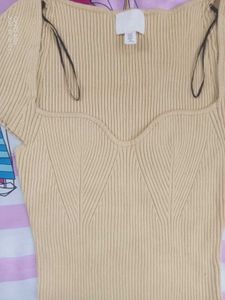 H&amp;M Ribbed Knit Top