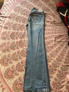 Low Waist Boot Cut Denim Jeans Y2K