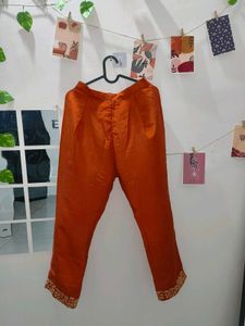 Elegant Orange Anarkali Suit